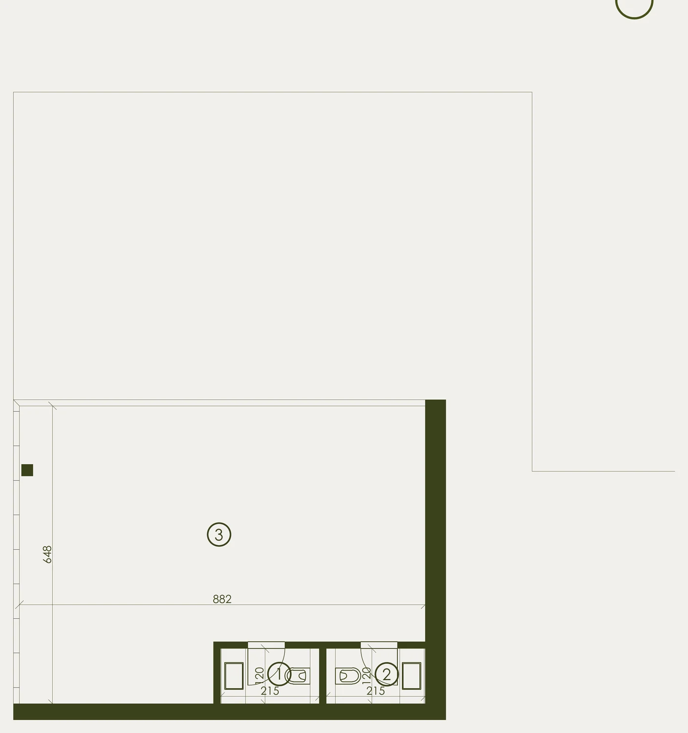 Tlocrt — PP1, ResidenceZ Zabok