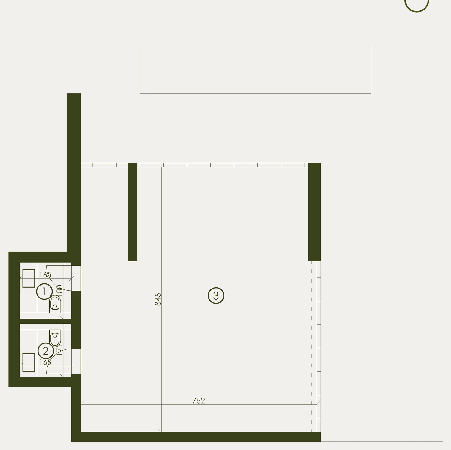 Tlocrt — PP2, ResidenceZ Zabok