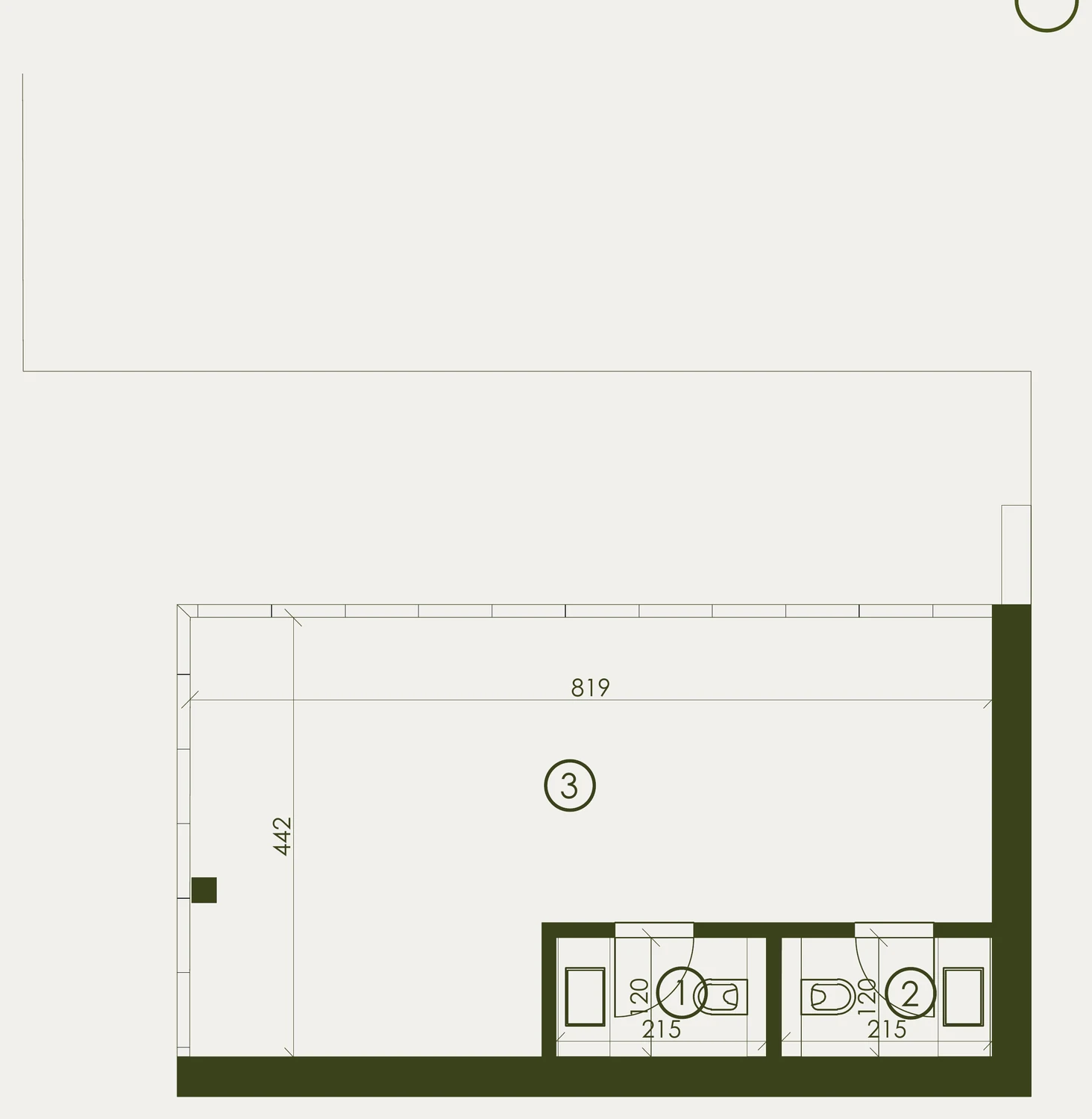 Tlocrt — PP3, ResidenceZ Zabok