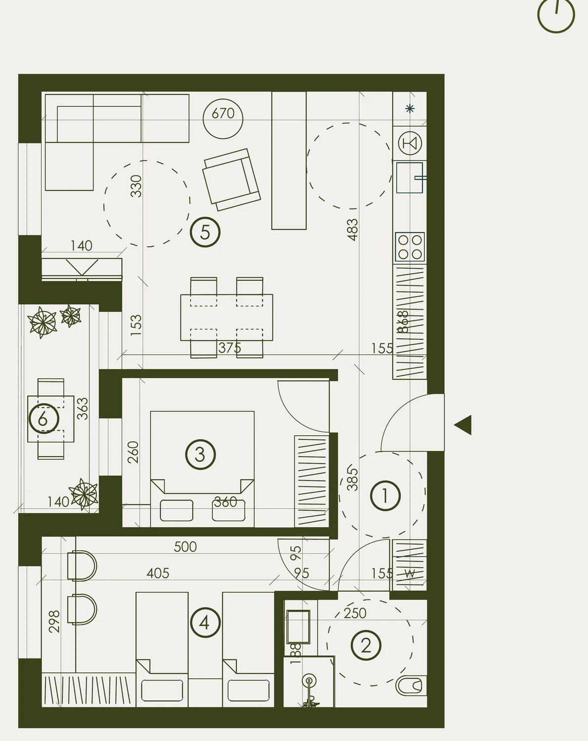 Tlocrt — S12, ResidenceZ Zabok