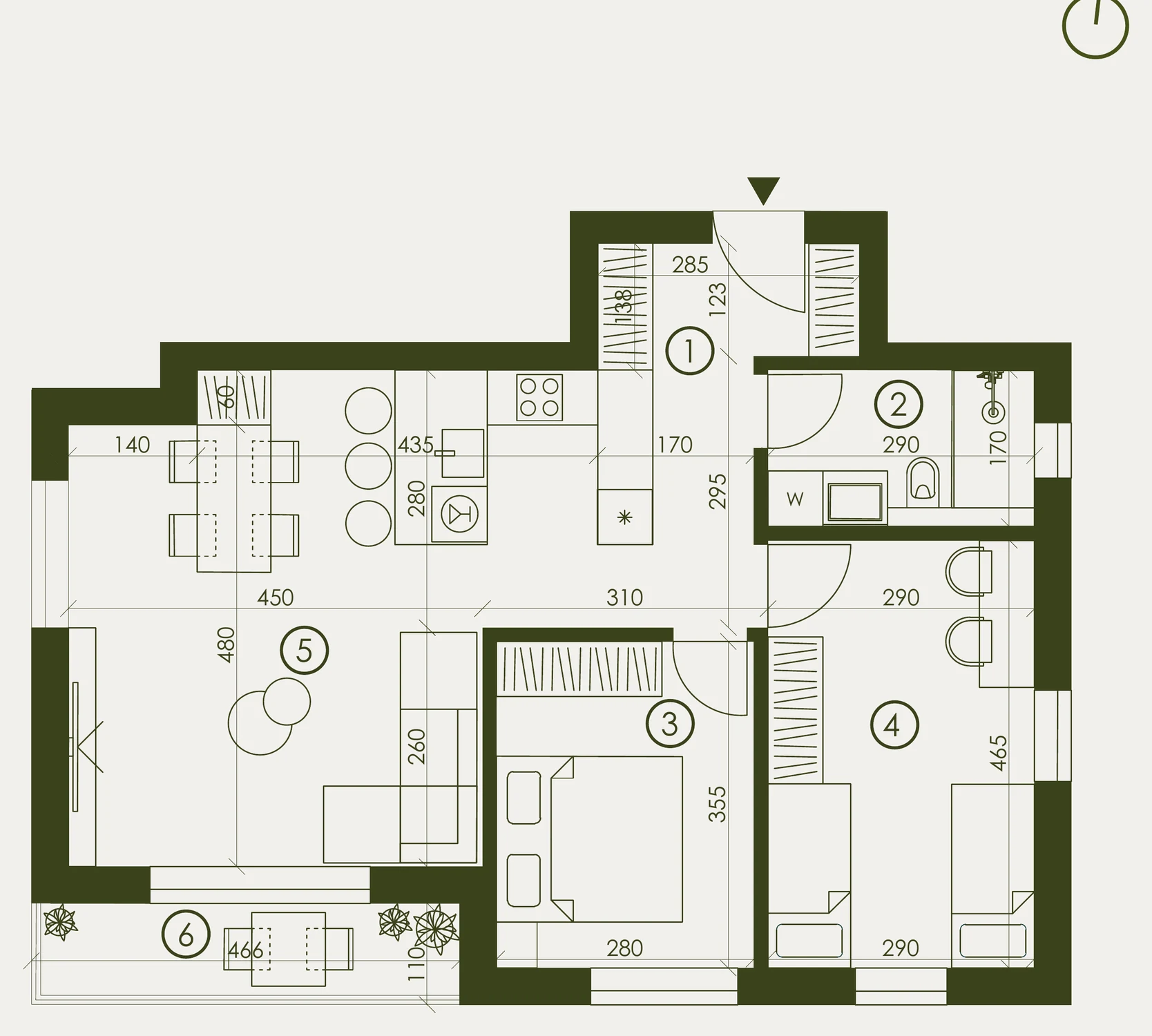 Tlocrt — S06, ResidenceZ Zabok